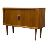 Danish Teak Sideboard with Tambour Doors from CFC Silkeborg, 1970s