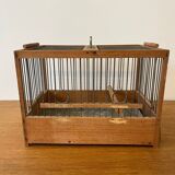 Antique wooden bird cage