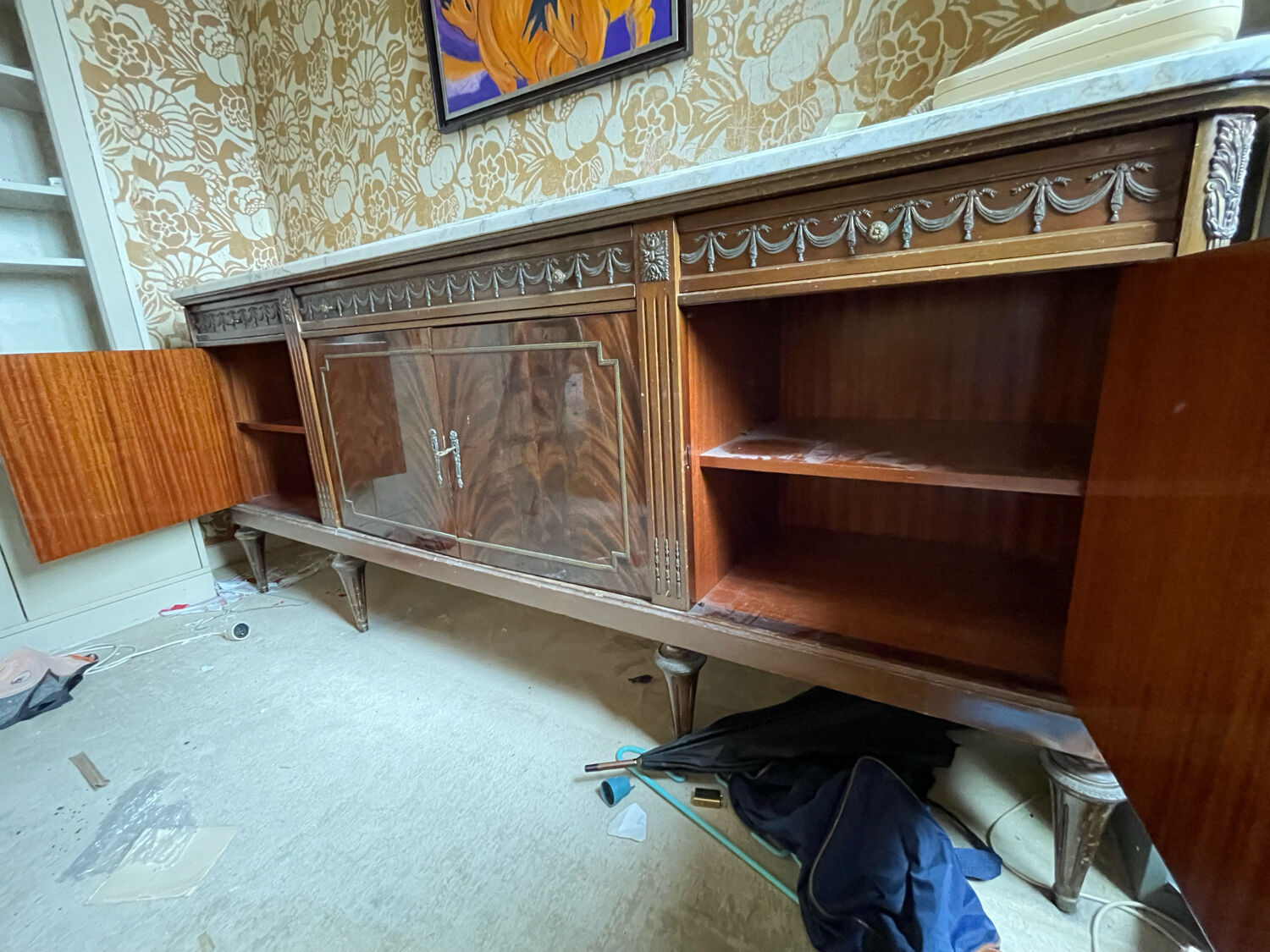 Sideboard with marble top