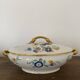Vintage soup tureen, vegetable dish in white Limoge porcelain from TLB