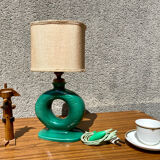 Table lamp in art ceramic Bordeaux