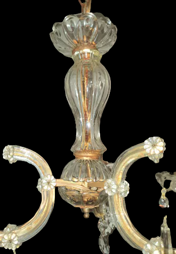 Murano chandelier has 3 fires 1940