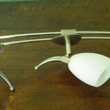 "Paulmann" 1m40 design hanging 6 lights anodized aluminium - 70s