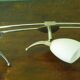 "Paulmann" 1m40 design hanging 6 lights anodized aluminium - 70s