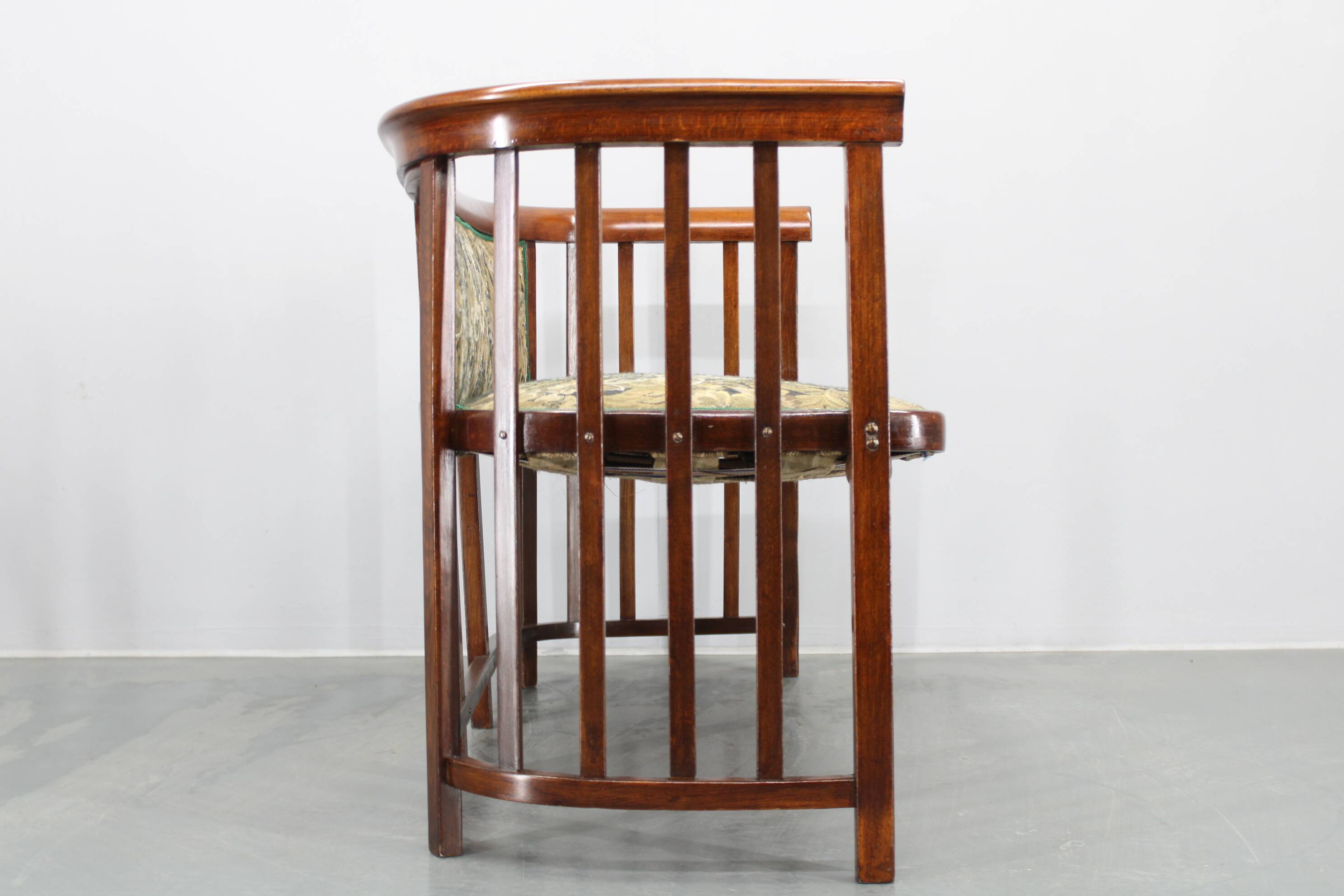 Josef Hoffmann Variation of Art Nouveau "Fledermaus" Sofa