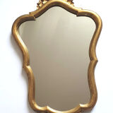 Gilded wooden mirror 70 cm