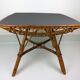 Vintage bamboo and rattan table 1960