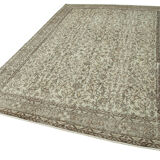 Tapis beige turc unique noué à la main 206 cm x 305 cm - 36612