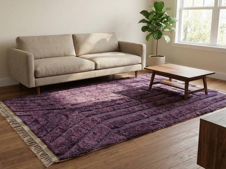 Handwoven traditional pure wool rug size 1.5/2.5 m