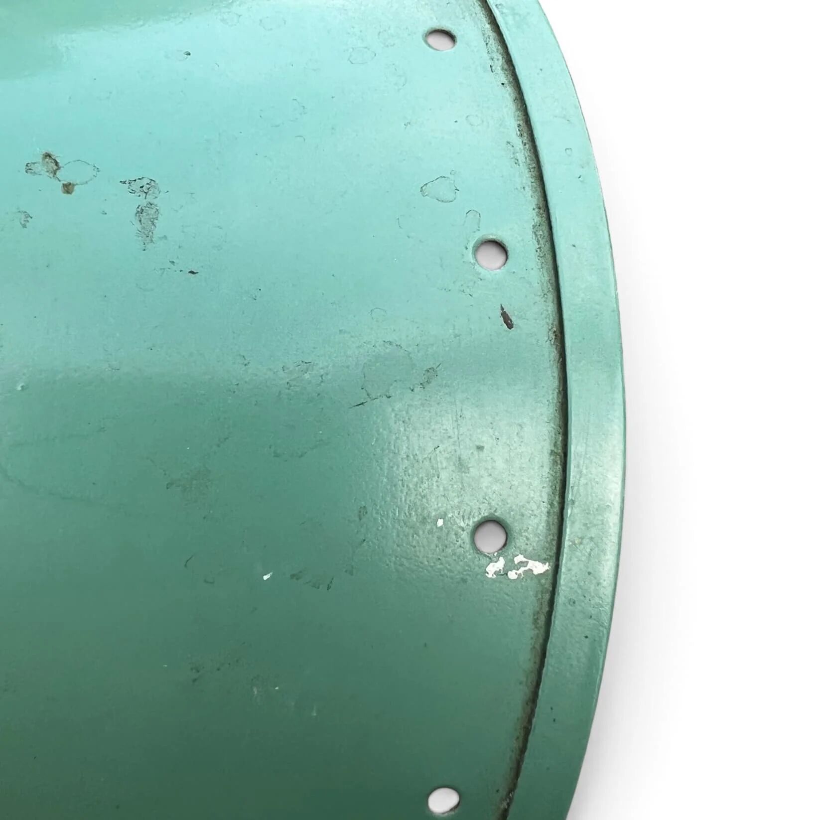 Vintage 1950s Diabolo desk lamp – celadon green & brass