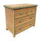 Vintage rattan chest of drawers
