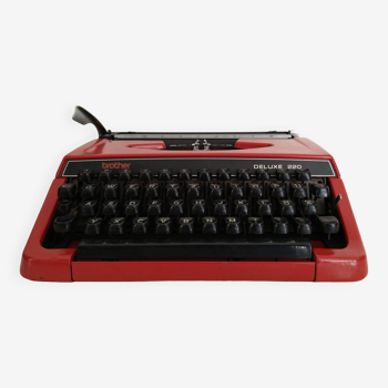 Machine à écrire portable vintage Brother Deluxe 220