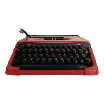 Machine à écrire portable vintage Brother Deluxe 220