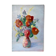 Old painting / oil on canvas bouquet of flowers