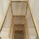 Gold and smoked glass shelf 1970