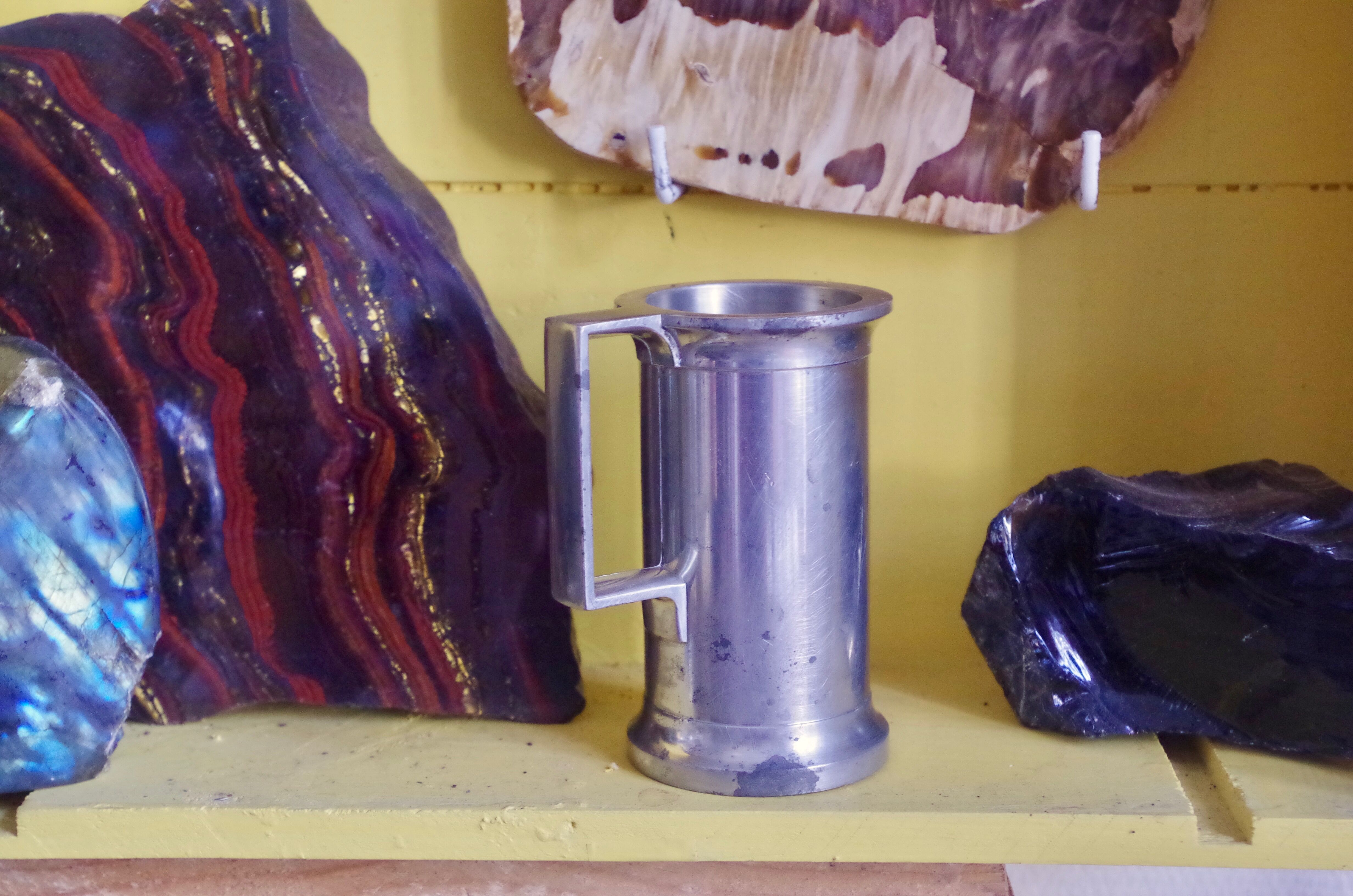 Concorde branded pewter whiskey jigger