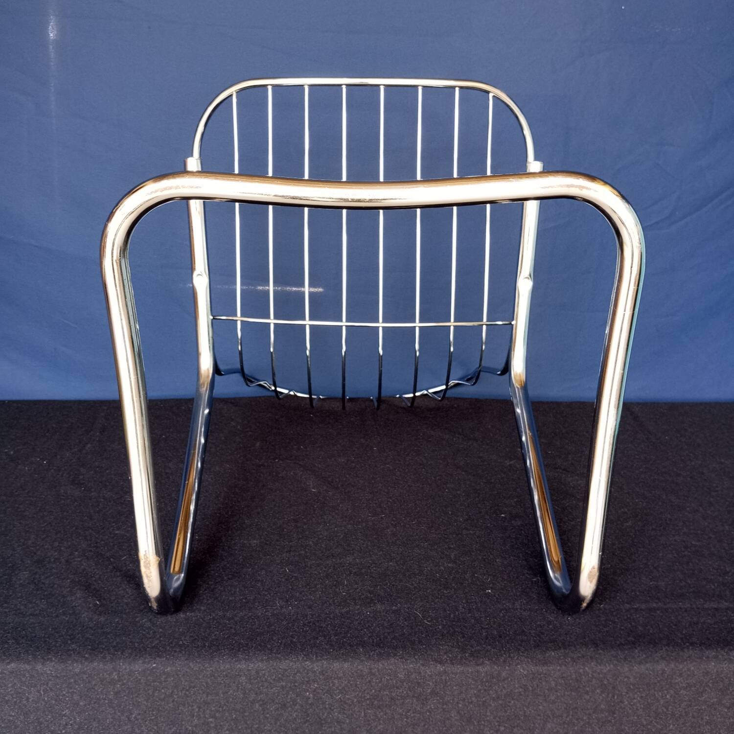 70s chrome metal chairs