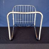 70s chrome metal chairs