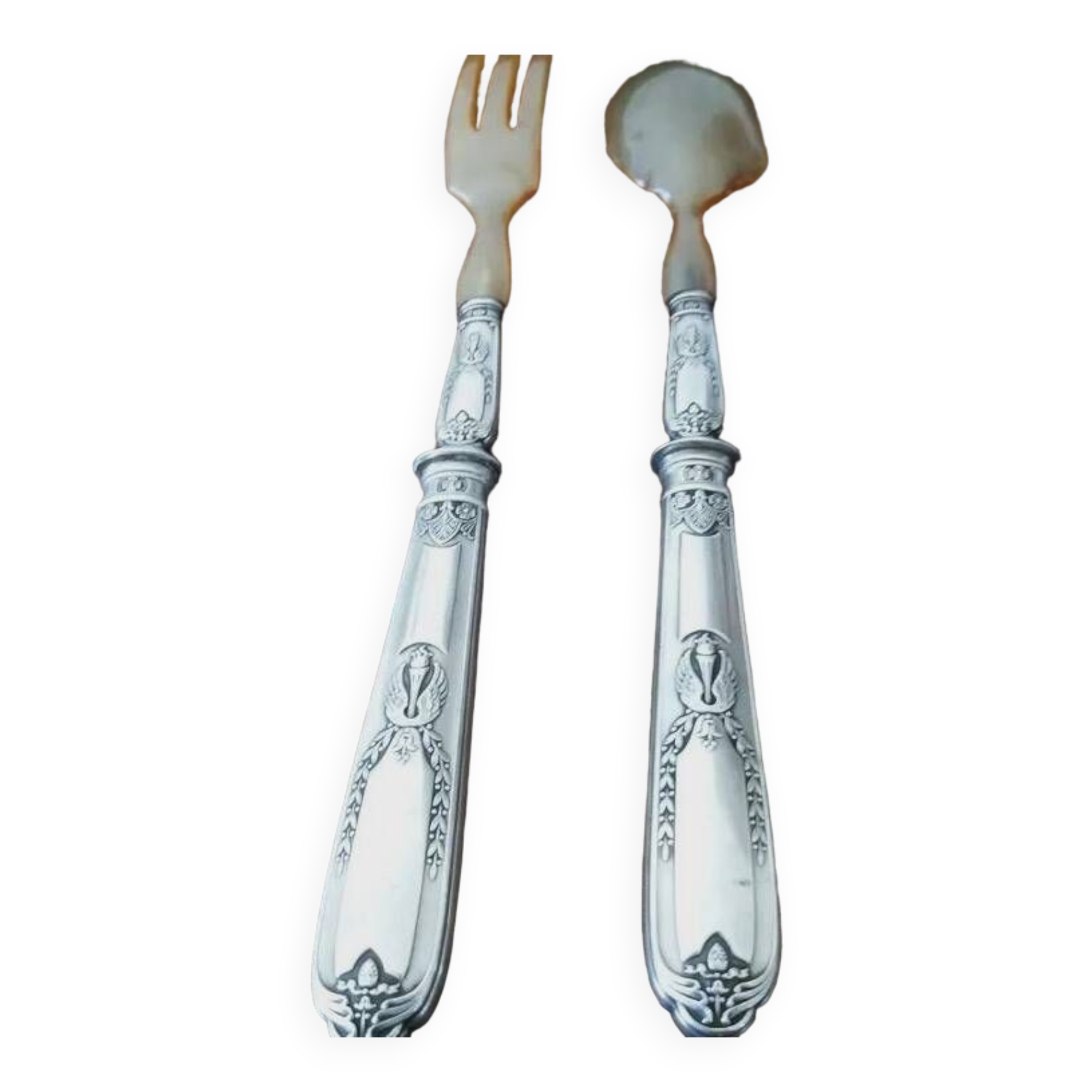 Coffret De 12 Couverts à Poisson Ravinet D'Enfert Club - Argenté 17cm - Occasion