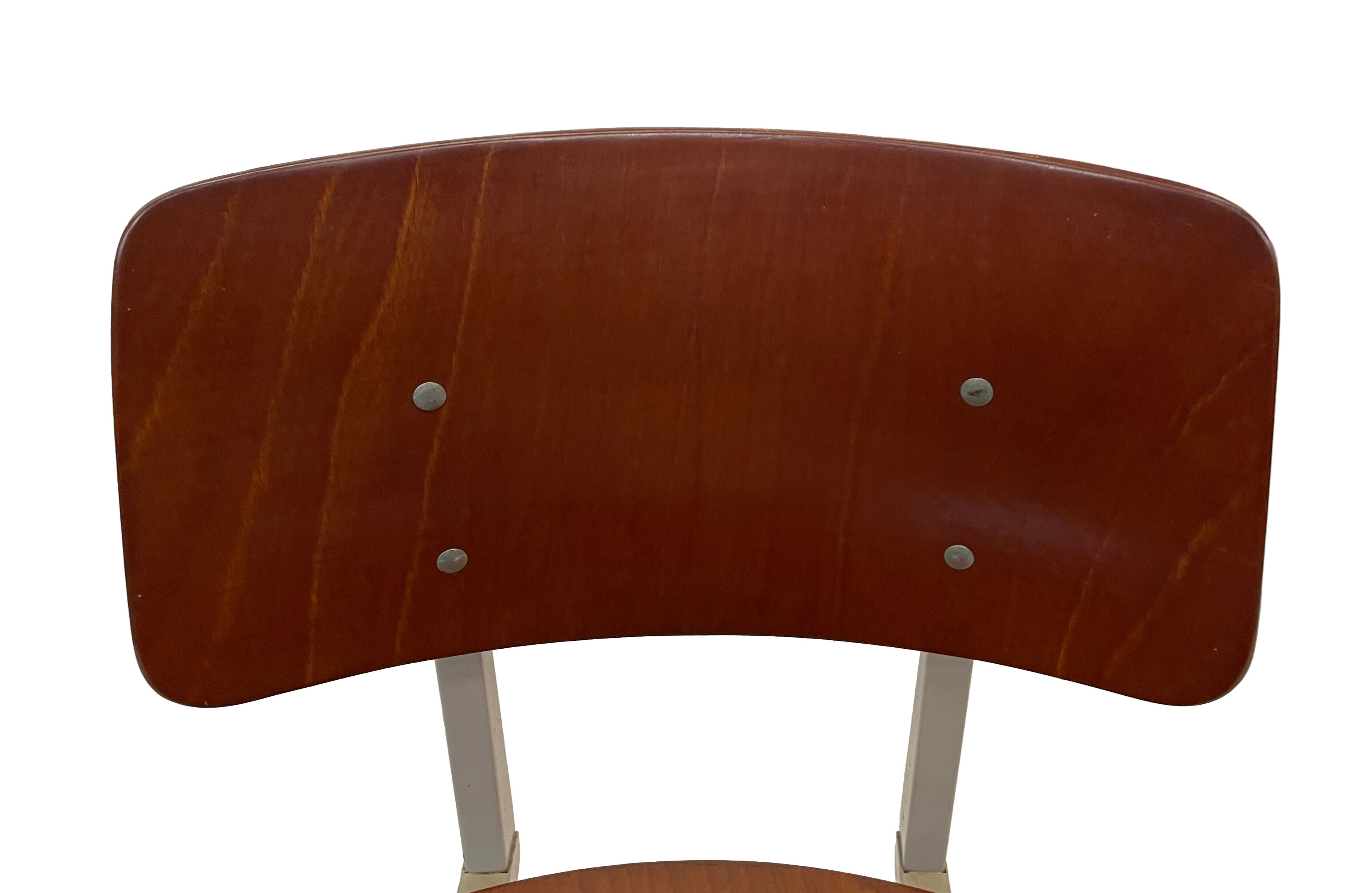 Industrial chair Galvanitas S16 Pagholz Netherlands 60's Design