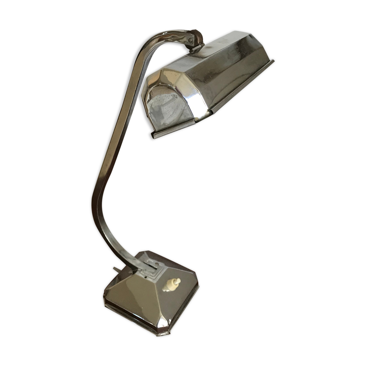Chrome desk lamp