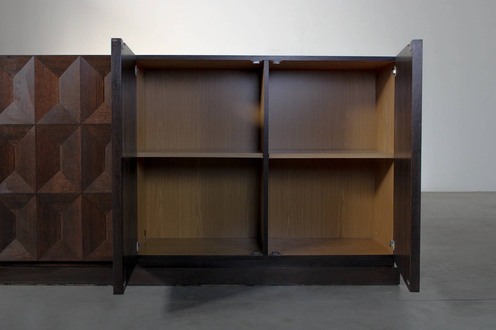 Diamond patterned sideboard - Belgium 1970s