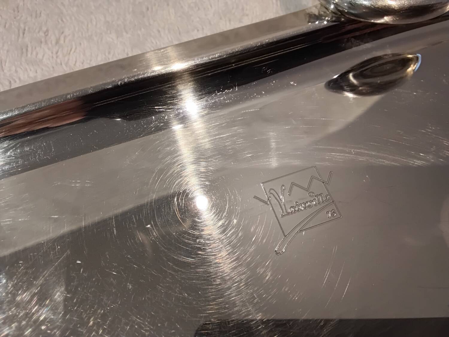 Christofle Vertigo Yainville silver-plated rectangular tray