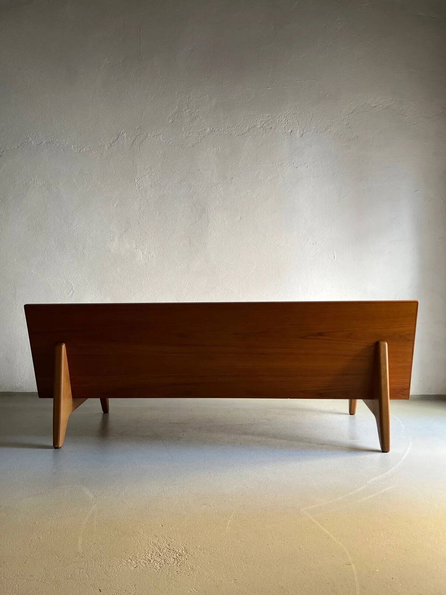 Teak daybed sofa by Gustaf Hiort Af Ornäs | Finland | 1950s