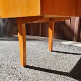 Vintage light oak desk from the 70s