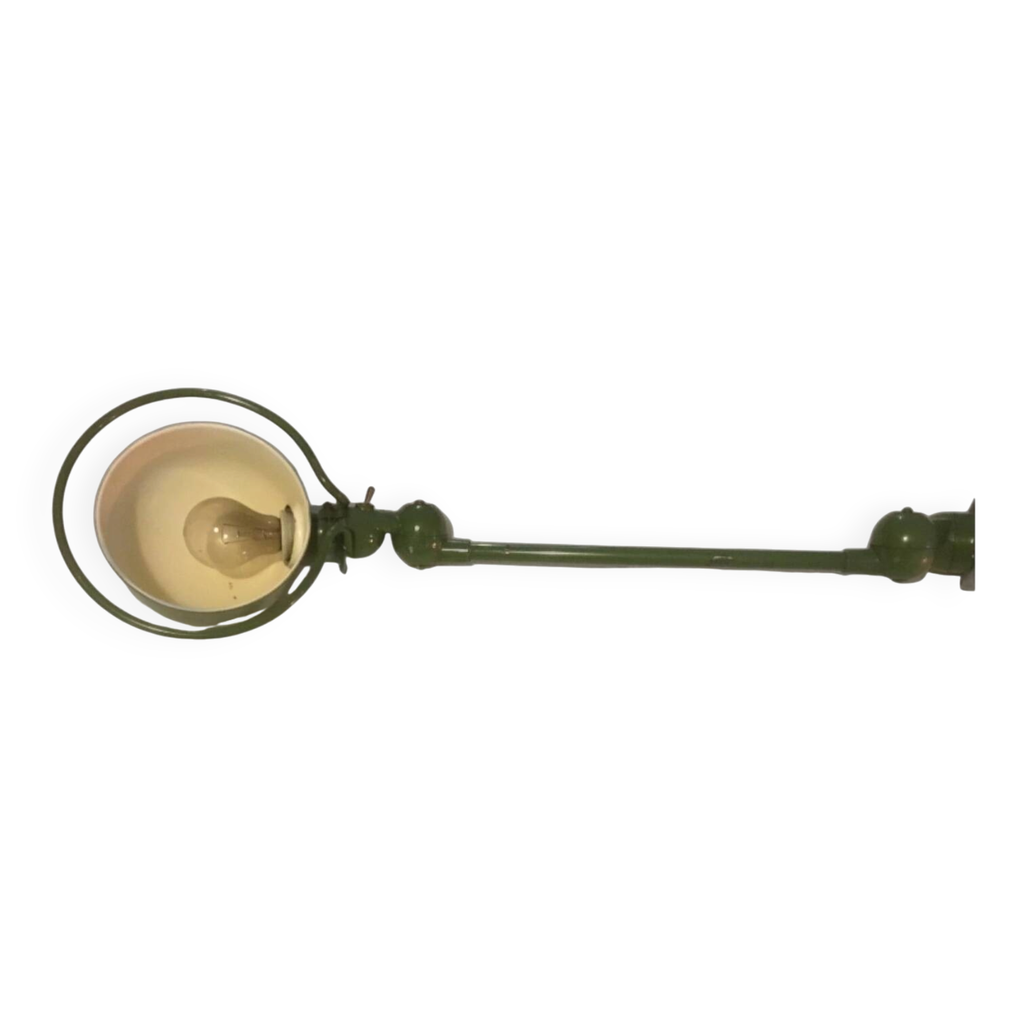 Vintage industrial JIELDE lamp in articulated green metal – Loft Design