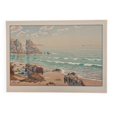 Lithograph by Henri Rivière, Aspects of Nature - The Sea