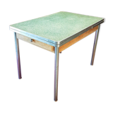 50s wooden kitchen table zinc formica
