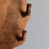 Free form coat hanger brutalist in olive tree