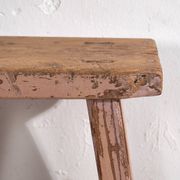 Tabouret ancien à patine rose (c.1900) #8