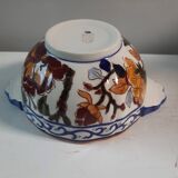 Gien earthenware bowl with peony decoration