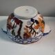 Gien earthenware bowl with peony decoration