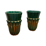 Pair of ceramic vases by PL France, 1960s