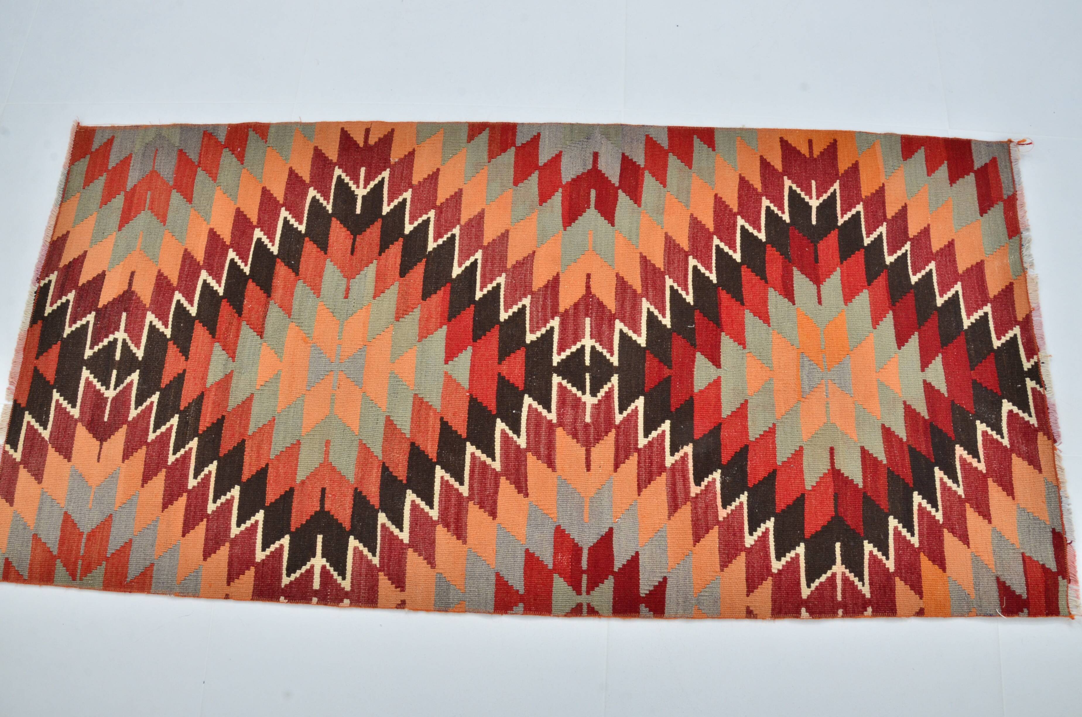Decorative Oushak Vintage Kilim Rug sku 3409