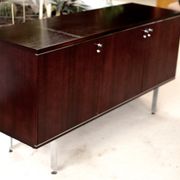 Sideboard solid wood and steel, France, cira 1970, Negroni edition