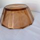 Vintage pink glass salad bowl in art deco style rosaline 201020