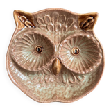 Ceramic owl catchall Vallauris 1960s