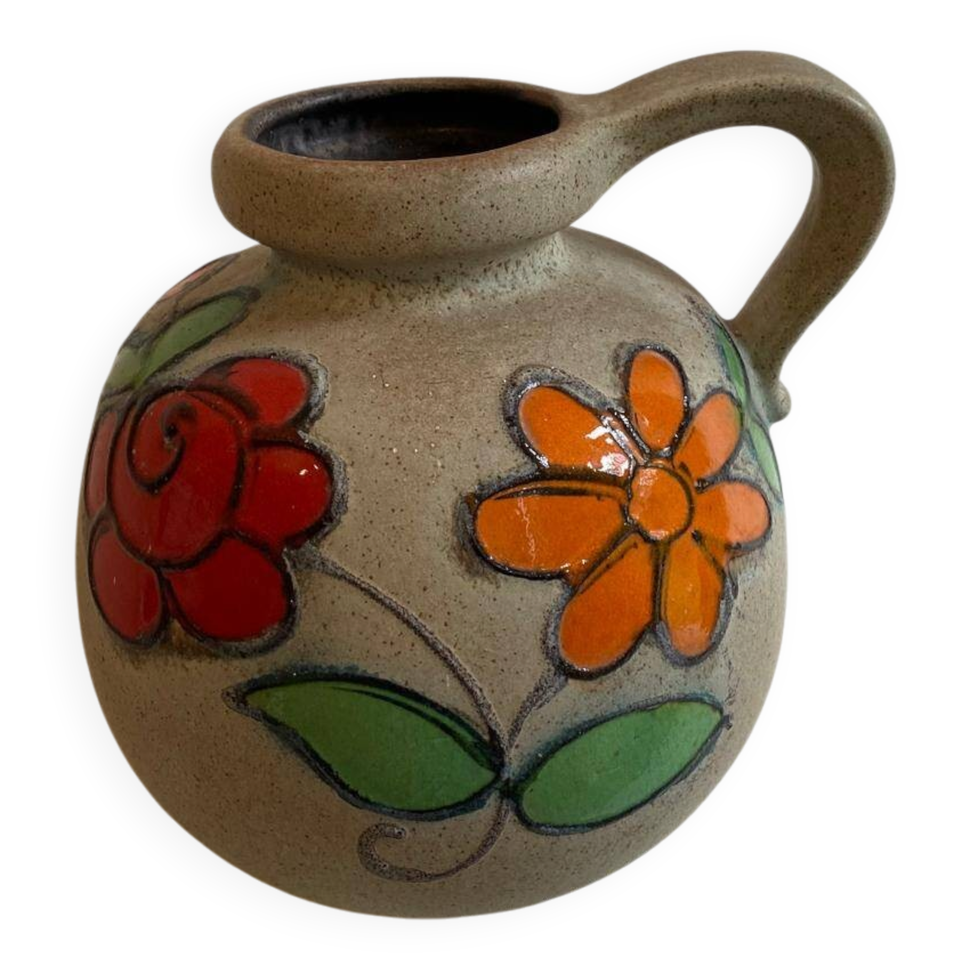 Scheurich ceramic vase pitcher West Germany vintage 1970s