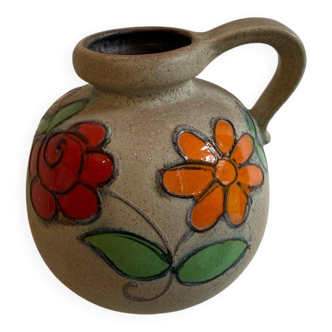 Scheurich ceramic vase pitcher West Germany vintage 1970s
