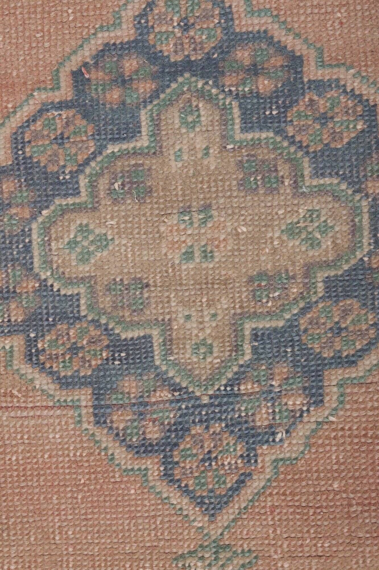 Vintage Turkish hallway rug 80x677 cm