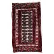 Handmade vintage Uzbek Bukhara rug 77cm x 128cm 1960s - 1С1175