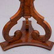 Stunning large Antique Biedermeier Burl floor lamp . Germany