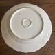 Vintage large round green porcelain serving platter with gold trim from Lim