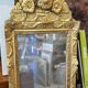 Small Louis XIV mirror in gilded carved wood from the early 18th century.