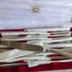 12 couteaux de table métal argenté