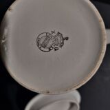 Service à café verseuse et deux tasses Lunéville KG milieu XXème